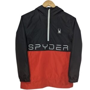 Spyder Hooded Half Zip Pullover Windbreaker Size Medium 10/12